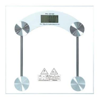 Imagem de Balança Digital Corporal Doméstica Banheiro Vidro Até 180kg - B MAX