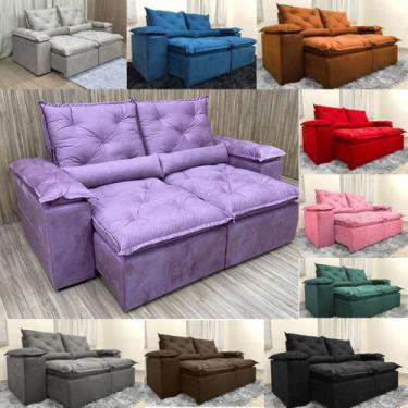 Imagem de Sofa Reclinavel Retratil Fofinho P/ Assistir Series 2,30m - Alpoim, Vi
