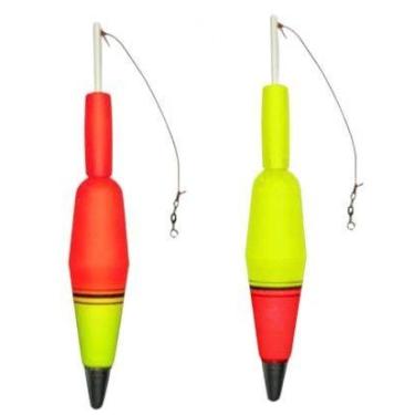 Imagem de BOIA TORPEDO BOIAS BARÃO N:20 65g, Vermelho c, Amarelo