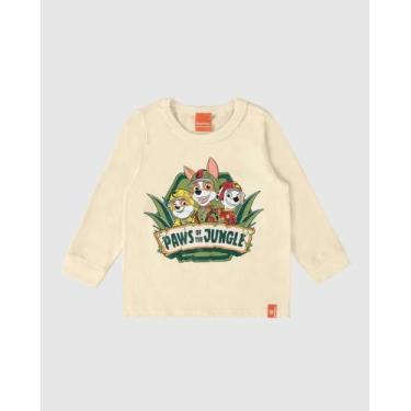 Imagem de CAMISETA INFANTIL MENINO MANGA LONGA PATRULHA CANINA ALGODÃO MALWEE KI