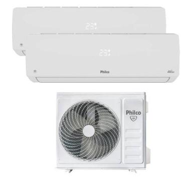 Imagem de Ar Condicionado Bi Split Inverter Philco 18000 BTUs (2X9000) Quente e 