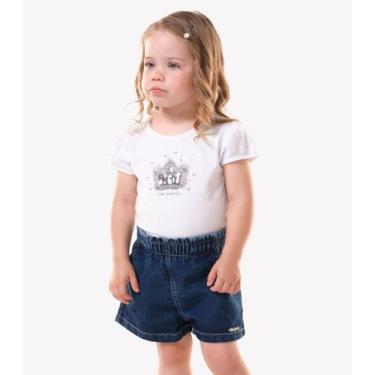 Imagem de Conjunto Infantil Blusa Com Shorts Trick Nick Branco, 10, Branco