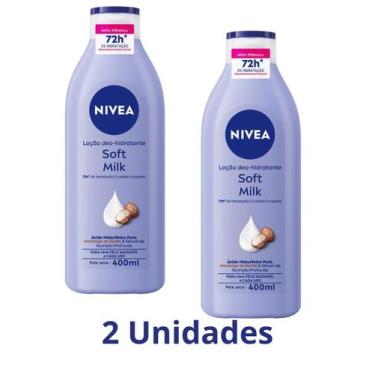 Imagem de NIVEA Loção Hidratante Soft Milk 2X 400ml 72hrs Hitradação