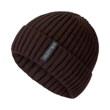Imagem de Gorro Unissex Quente De Inverno Com Forro De Pelúcia, Gorros Casuais D