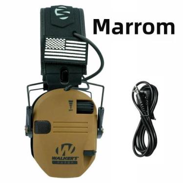 Imagem de Protetor Auditivo Eletrônico Dobrável Com Amplificação De Som E Proteç