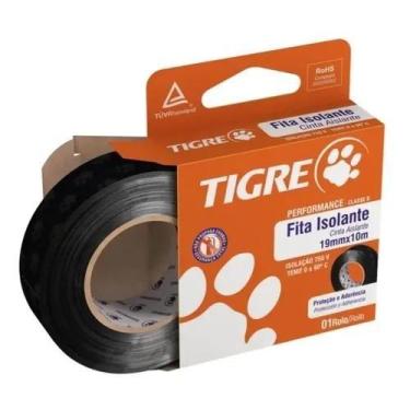 Imagem de Fita Isolante 19mm x 10m Preta Tigre
