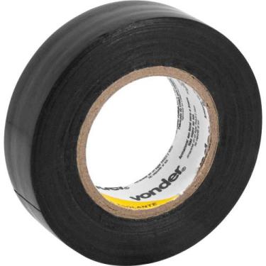 Imagem de Fita Isolante 19 Mm X 20 M Preta Antichama 750 V Vonder