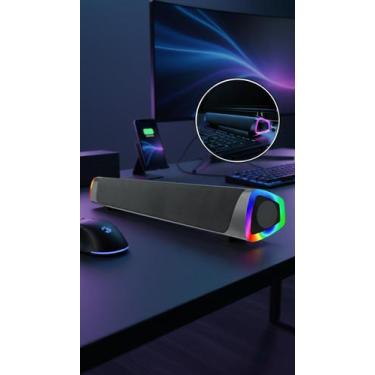 Imagem de Soundbar Bluetooth Estéreo Iluminação LED RGB - Congratulations Store