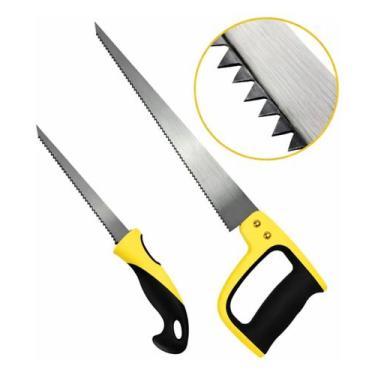 Imagem de Kit Serrote De Poda 2 Peças Profissional Corte Afiada Galhos - Sem mar