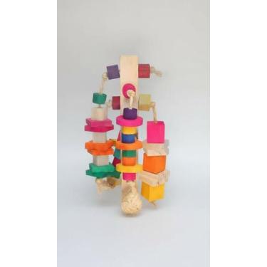 Imagem de Brinquedo Mordedor Pinos e Sisal para Roedores Médio - Congratulations