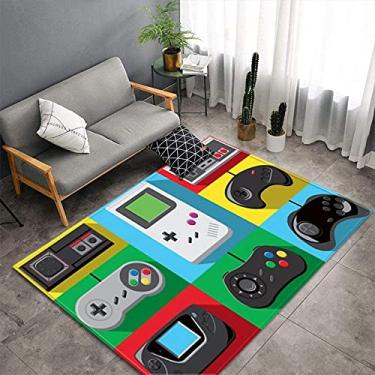 Imagem de Tapetes de área de jogador para quarto meninos adolescentes, controles de jogo jogador, tapete de chão - jogo impresso gamepad decoração de casa tapetes antiderrapantes tapete de chão para crianças jogador-desenho animado jogo 13 L: 180 cm*w:60cm