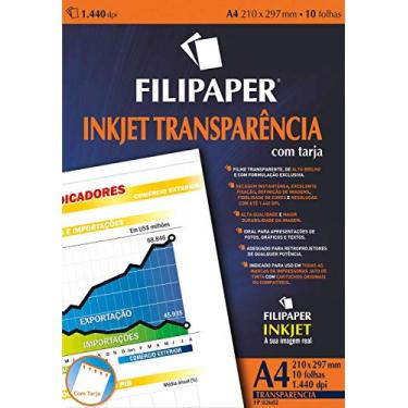 Imagem de Filipaper 2602, Transparência Inkjet, Multicolor, pacote de 10