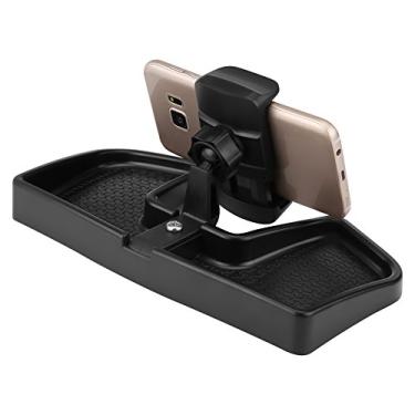 Imagem de Suporte giratório de 360° para telefone de carro, suporte de telefone celular, suporte GPS com caixa de armazenamento ABS
