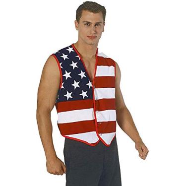Imagem de Rubie's Colete masculino de estrelas e listras da Costume, Multicor, One Size