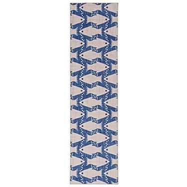 Imagem de Tapete lavável The Anywhere Shayna Ivory/Blue 6' X 8' Runner Rug
