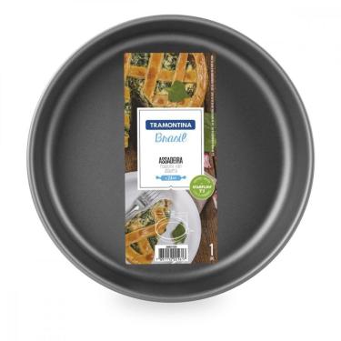 Imagem de Assadeira Redonda Tramontina Brasil Starflon T1 Grafite 26 C