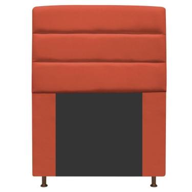 Imagem de Cabeceira Turim 90 Cm Solteiro Suede Terracota