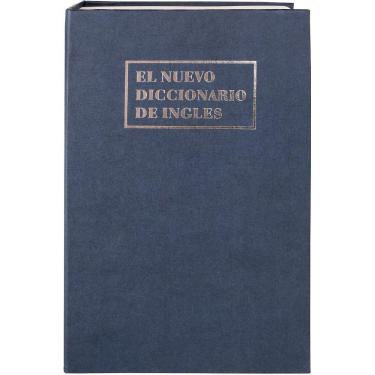 Imagem de Cofre Mecânico com Chave Formato Livro Azul Fixser