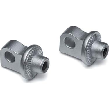 Imagem de Adaptadores de suporte macho Kuryakyn 8899 com fenda para pegadas frontais/traseiras e pisos: 2010-19 motocicletas Harley-Davidson, prata, 1 par