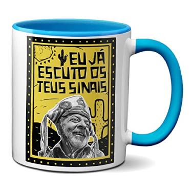 Imagem de Caneca Lula Presidente Eu Já Escuto Os Teus Sinais Esperança (Azul)