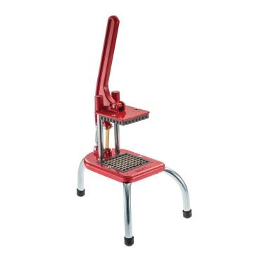 Imagem de Cortador de Legumes e Batata Frita em Alumínio Pequeno 1x1 cm Doméstico Vermelho 585 - Malta