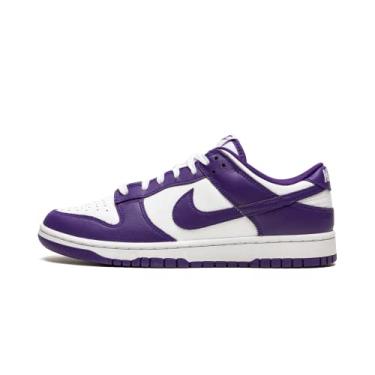 Imagem de Nike Tênis feminino retrô Dunk Low, Branco, roxo, 45