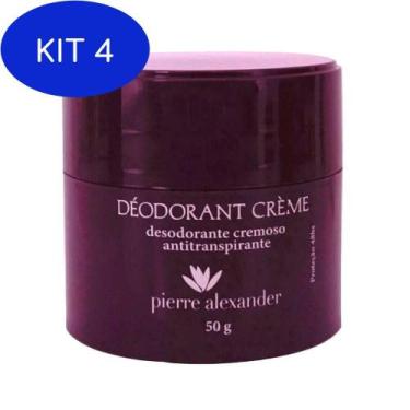 Imagem de Kit 4 Desodorante Em Creme Pierre Alexander 50G 1 Und De