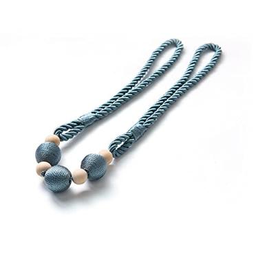 Imagem de Cortina tiebacks Alça de cortina simples sem perfurações Acessórios criativos para cortina, azul claro, 1 unid.