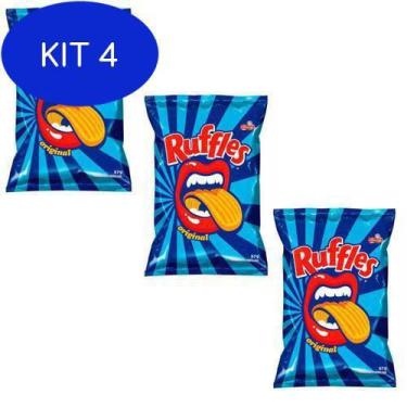 Imagem de Kit 4 Salgadinhos Batata Ruffles Original 17G - Elma Chips