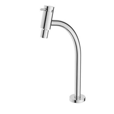 Imagem de Torneira Para Cozinha De Mesa Bica Alta Com Arejador Articulado Basic - Celite