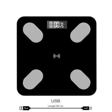 Imagem de balança de peso inteligente ferramentas de saúde com display digital elétrico bluetooth balança de banheiro para a família durável)
