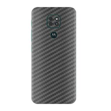 Imagem de Skin Adesivo Traseira Fibra Carbono e outras texturas Para Moto G9 Play (Grafite Carbono)