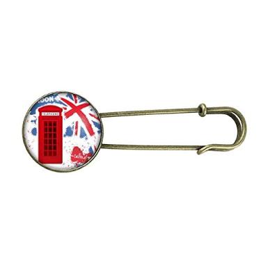 Imagem de Broche de metal retrô com bandeira de Londres da Grã-Bretanha, Reino Unido