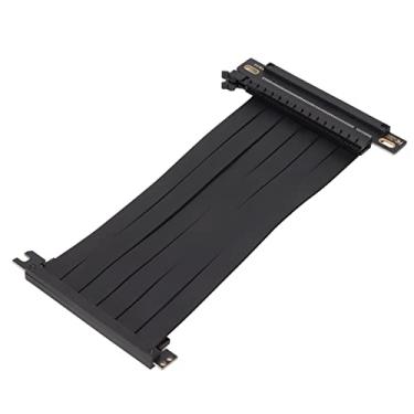 Imagem de Cabo Riser PCIE de Alta Velocidade, Cabo de Extensão de Placa Gráfica de Baixa Perda Tira de Proteção Bilateral para Placa Gráfica para Placa de Som para Placa de Internet Com