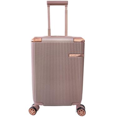 Imagem de Mala de Bordo Viagem Porte Pequeno ABS com Cadeado TSA Texturizada Yins Ys21160-P