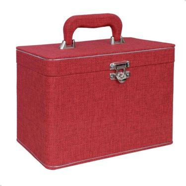 Imagem de Maleta Box 240 fotos 15x21 com 4 Álbuns Fotográficos JUTA VERMELHO