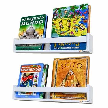 Imagem de Prateleira revisteiro porta livro infantil 2 peças