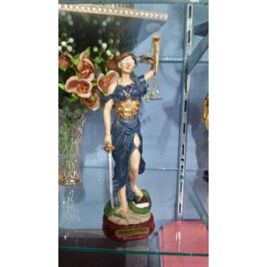 Imagem de Deusa Da Justiça Estátua 23cm Dama Da Justiça Símbolo Do Direito Themi