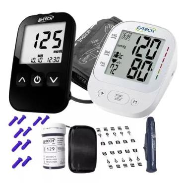 Imagem de Kit Medidor De Pressão De Braço + Aparelho De Medir Glicose
