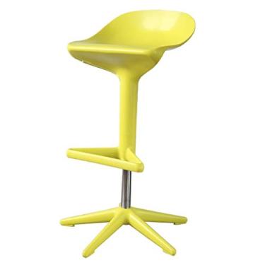 Imagem de Banquetas de bar criativas cadeira de bar giratória banqueta de elevação cadeira de bar para casa material ABS cadeiras de bar de fácil instalação (cor: amarelo)