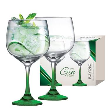 Imagem de Luva Taça Gin Haste Verde C/02 Pçs