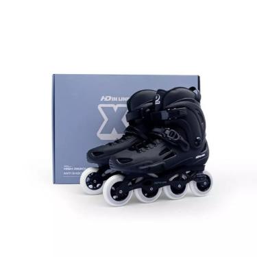 Imagem de Patins Urbano Hd Inline Xt Preto Rodas 80mm Abec-9