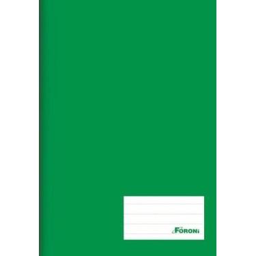 Imagem de Caderno Brochurao Capa Dura 96 Folhas Costurado Verde Foroni