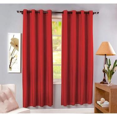 Imagem de Cortina Granite 3.60MX2.60M Vermelho 17462 - Salehtex