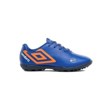 Imagem de Chuteira Society Umbro Orbit Jr Royal/laranja/branco U07fb00145-362-36