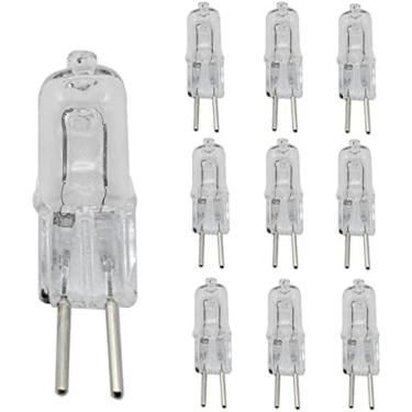 Imagem de Lâmpadas domésticas Fengyan 50 lâmpadas halógenas 30W G4 DC 12V AC 220V 230V 240V Lâmpadas halógenas de vidro corpo pequeno 360 graus lâmpada doméstica branca quente, DC12V 30W