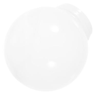 Imagem de HOLIDYOYO Abajur de poste globo: Abajur de esfera de acrílico opala substituição de sombra de luz redonda luminária para poste de luz globo luminária de parede