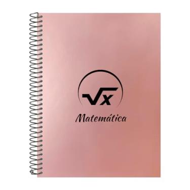 Imagem de Caderno Universitário Espiral 15 Matérias Profissões Matemática (Rosê Gold)