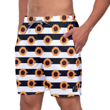 Imagem de Short Praia Premium Masculino Academia Fitness Caminhada Girassol-Masculino