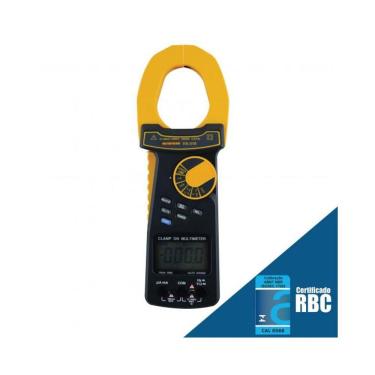 Imagem de Kit Alicate Volt Amperímetro Corrente Tensão Va-318 Fasímetro Identificador Sequência Fase Trifásico Spi-400 Portátil